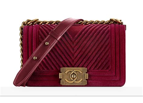 chanel velvet boy bag